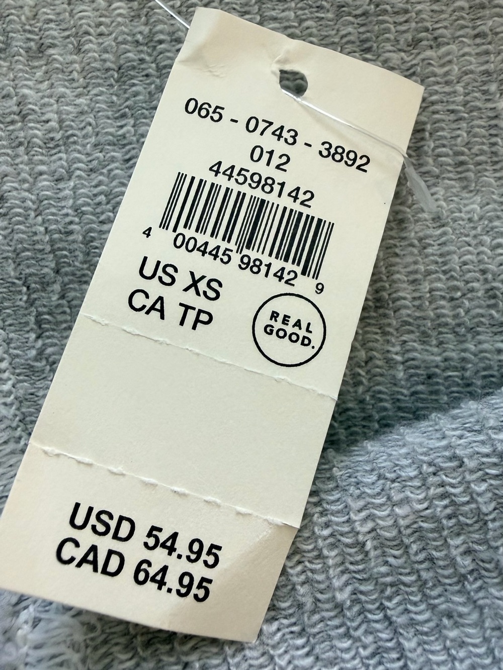 Aerie Vacay Crew Sweatshirt Grey Sz.XS - Picture 7 of 8